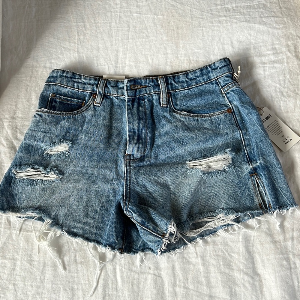 BLANK NYC vintage frayed denim shorts